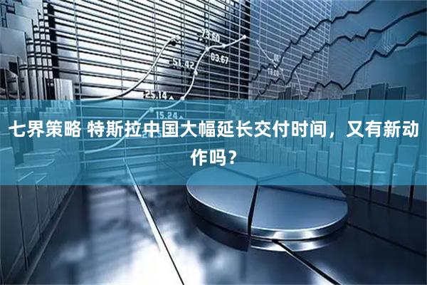 七界策略 特斯拉中国大幅延长交付时间，又有新动作吗？
